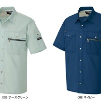 作業服春夏用 アイトスAZ-3237 半袖シャツ 帯電防止素材