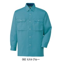 作業服オールシーズン 自重堂Jichodo 44104 製品制電長袖シャツ（薄手） 帯電防止素材 混紡 綿・ポリエステル