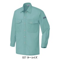 作業服オールシーズン用 アイトスAITOZ AZ-967 長袖シャツ(配色なし) 綿100%
