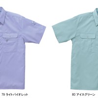 作業服春夏用 クロダルマ2636 半袖シャツ（カッター式） 混紡 綿・ポリエステル
