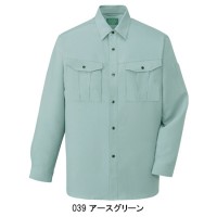 作業服オールシーズン用 自重堂Jichodo 46904 エコ長袖シャツ 帯電防止素材 混紡 綿・ポリエステル