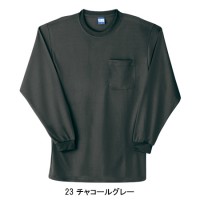 桑和(SOWA) 50122 長袖Ｔシャツ (胸ポケット有り) ポリエステル100％