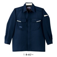 作業服オールシーズン用 桑和SOWA 945 長袖シャツ 混紡 綿・ポリエステル