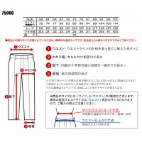 春夏用  レディースパンツ自重堂Z-DRAGON  Jichodo Z-DRAGON  75006 帯電防止素材