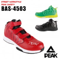 安全靴 スニーカー ピークBAS-4503 軽量 銅鉄先芯 PEAK