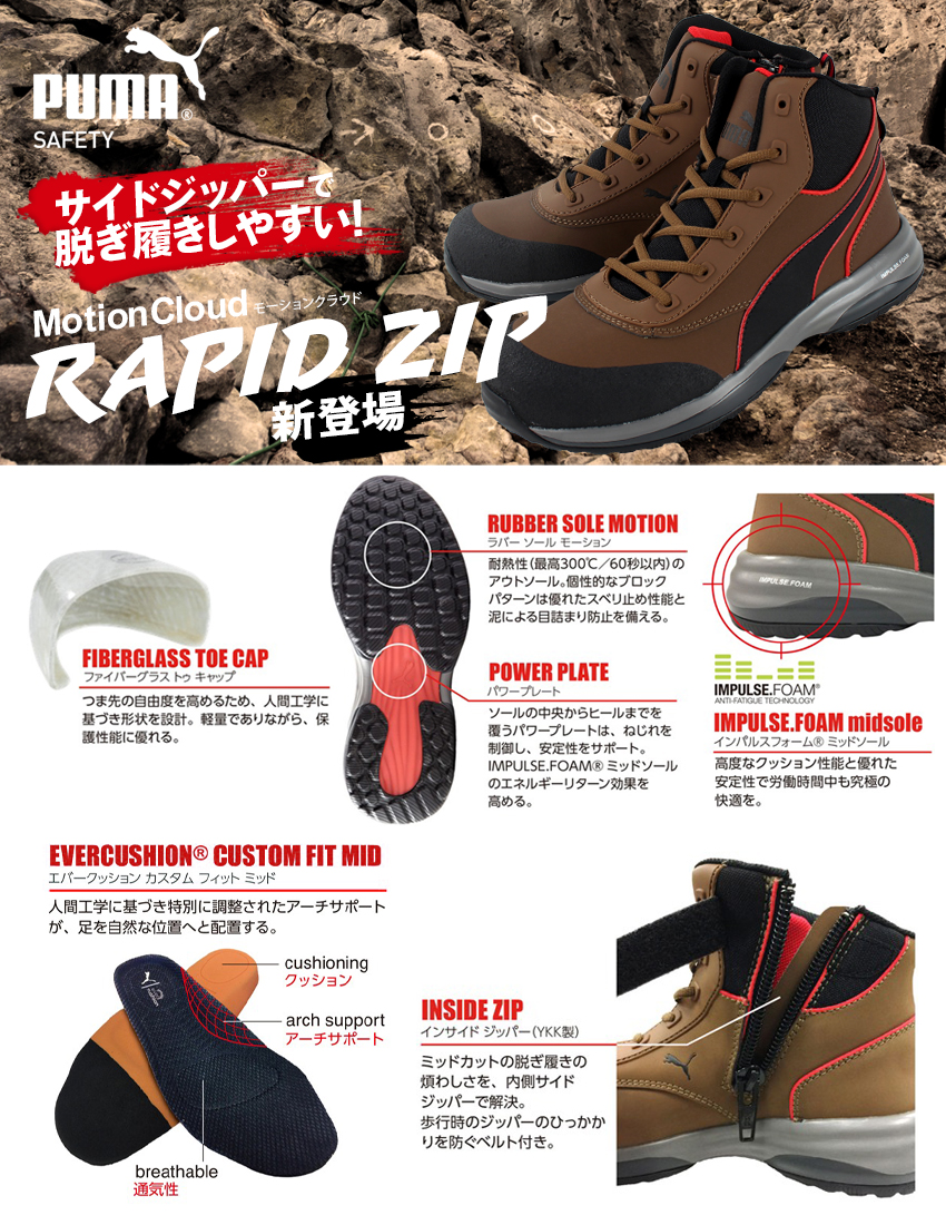安全靴 安全スニーカー プーマ Rapid Z サンワーク本店