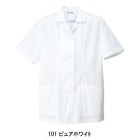 ユニフォーム アイトス  レディース衿付半袖調理白衣 HH337 レディース  サービスS-5L
