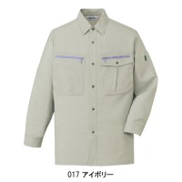 作業服オールシーズン 自重堂Jichodo 45904 長袖シャツ（薄手） 混紡 綿・ポリエステル 帯電防止素材