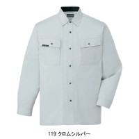 作業服オールシーズン 自重堂Jichodo 47304 長袖シャツ（薄手） 帯電防止素材 混紡 綿・ポリエステル