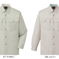 作業服オールシーズン 自重堂Jichodo 84504 長袖シャツ（薄手） 混紡 綿・ポリエステル 帯電防止素材