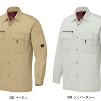 作業服春夏用 アイトスAITOZ AZ-5465 長袖シャツ 帯電防止素材 混紡 綿・ポリエステル