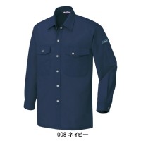 作業服オールシーズン用 アイトスAITOZ AZ-967 長袖シャツ(配色なし) 綿100%