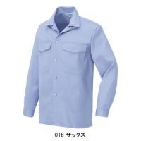 作業服 オールシーズン用 アイトスAITOZ AZ-RS406 長袖シャツ(薄地) 綿100%