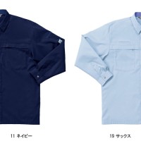 作業服春夏用 クロダルマ25370 長袖シャツ 混紡 綿・ポリエステル