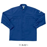 作業服春夏用 クロダルマ2565 長袖シャツ 混紡 綿・ポリエステル