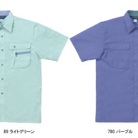 作業服春夏用 クロダルマ26011 半袖シャツ 混紡 綿・ポリエステル