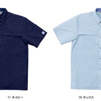 作業服春夏用 クロダルマ26370 半袖シャツ 混紡 綿・ポリエステル