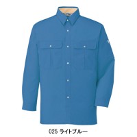 作業服オールシーズン用 自重堂Jichodo 34004 形態安定・長袖シャツ 帯電防止素材 混紡 綿・ポリエステル
