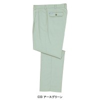 作業服春夏用 自重堂Jichodo 34101 形態安定・ツータックパンツ・ズボン 綿100％