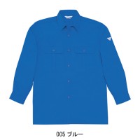 作業服オールシーズン用 自重堂Jichodo 34104 形態安定・長袖シャツ 綿100％