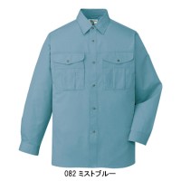 作業服オールシーズン用 自重堂Jichodo 46104 エコ長袖シャツ 帯電防止素材 混紡 綿・ポリエステル