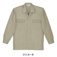 作業服オールシーズン用 自重堂Jichodo 7650 長袖オープンシャツ(薄手) 綿100％