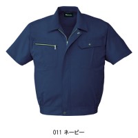 作業服春夏用 半袖ブルゾン自重堂Jichodo 86110 混紡 帯電防止素材  COOL BIZ対応