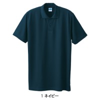50126 半袖ポロシャツ (胸ポケット無し) ポリエステル100％ 5カラー