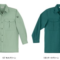 作業服春夏用 桑和SOWA VA455 長袖シャツ 混紡 綿・ポリエステル