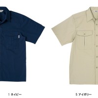 作業服春夏用 桑和SOWA VA687 半袖シャツ 混紡 綿・ポリエステル
