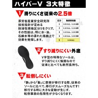 作業靴 日進ゴム 作業靴（先芯なし） HV-005 ハイパーV 耐滑 ローカット 紐タイプ メンズ レディース 22.5cm-29cm (122)