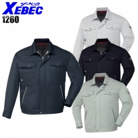 作業服・作業着 秋冬用ジーベック（XEBEC)1260 長袖ブルゾンソフト風合い 帯電防止素材