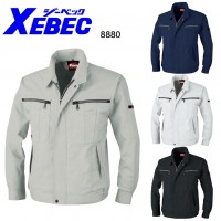 作業服・作業着 秋冬用ジーベック（XEBEC)8880 長袖ブルゾン伸縮素材 帯電防止素材