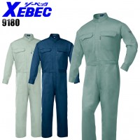長袖つなぎ服 男女兼用 帯電防止JIS規格対応 ジーベック XEBEC 9180