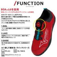 MIZUNO 安全靴・安全スニーカー BOA ローカット おしゃれ 耐油 耐滑 メンズ f1ga2402 ミズノ ALMIGHTY TDII 51L BOA 24.5-29cm