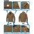 アイトス AITOZ Wrangler ラングラー AZ-64201 春夏・秋冬兼用（オールシーズン素材） ジップアップジャケット男女兼用 帯電防止素材ポリエステル80％・綿20％全3色 SS-6L