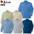 作業服オールシーズン 自重堂Jichodo 6055 エコ製品制電・長袖オープンシャツ（薄手） 帯電防止素材 混紡 綿・ポリエステル